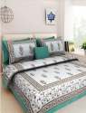 Jaipuri Printed Cotton Floral Bed Sheet thumb 1