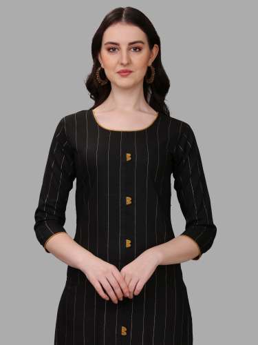 Cotton with golden line