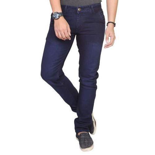 casual dark blue jeans