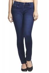 Slim dark blue jeans