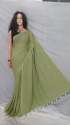 Plain Design Handloom Saree thumb 1