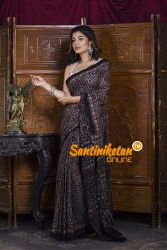 Hand Block Printed Cotton saree