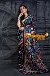 Hand Printed Kantha saree
