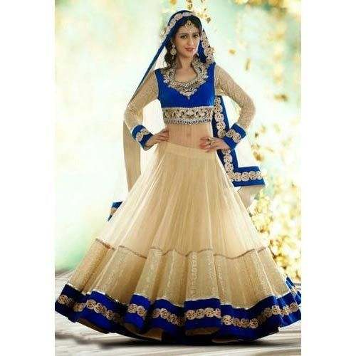 Embroidered Smooth Net Designer Lehenga 