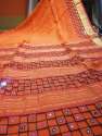 Cut work Linen Saree thumb 2