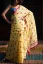 Khadi Cotton Ball Print Saree  thumb 1