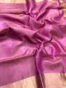 Tissue Linen saree thumb 5