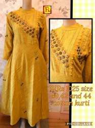 Designer embroidered kurtis