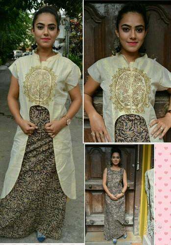 kalamkari kurti with jacket 