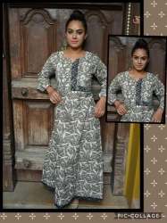 long printed kurtis