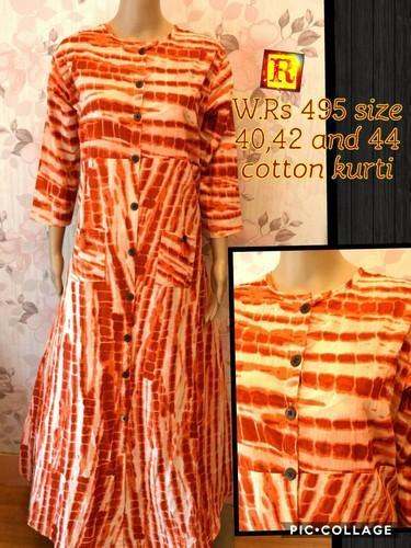 Printed anarkali kurti