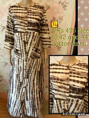Straight printed kurtis