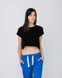 Girls Plain Crop Top