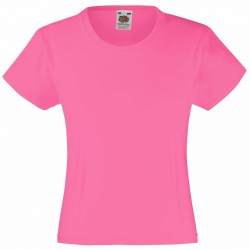 Girls Plain Pink T-Shirts