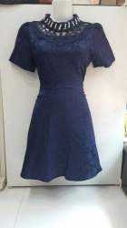 High Neck Western One Piece Dress