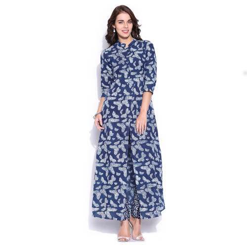 Festival Wear Front Slit Printed Kurti 