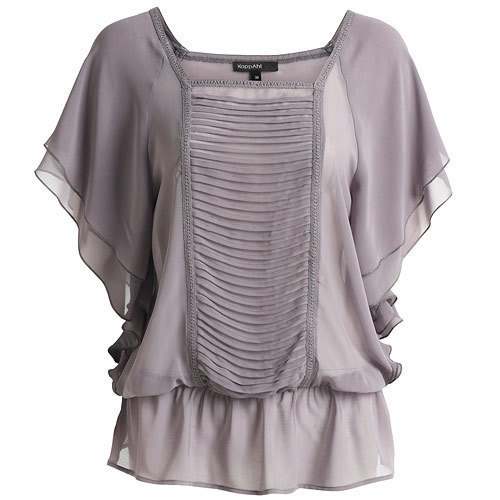 Ruffle Sleeve Chiffon Top 