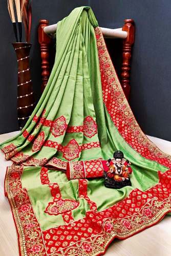 Embroidery  Silk saree