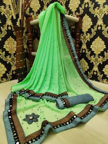 Fancy Work Saree