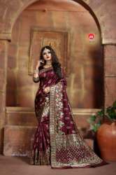 New Parti wear Banarasi designer silk saree