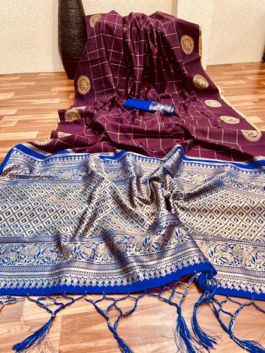 Parti Wear Designer Banarasi Silk saree