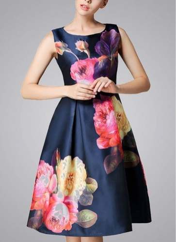 printed one piece dress