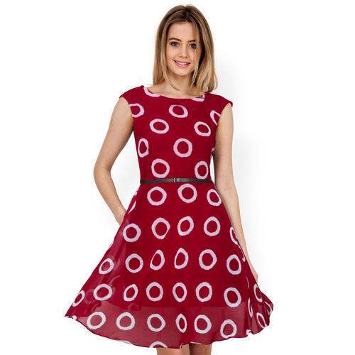 red color dress