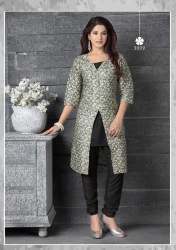 Stylish Front Slit Straight Kurti 