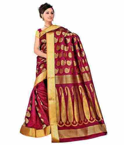 Wedding wear Red silk Saree