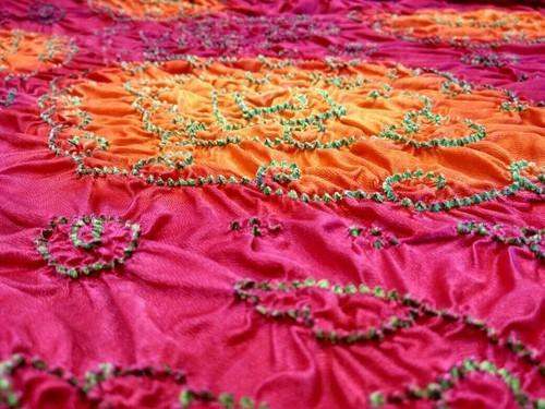 Pure Gaji Silk Handloom Bandhani Saree 