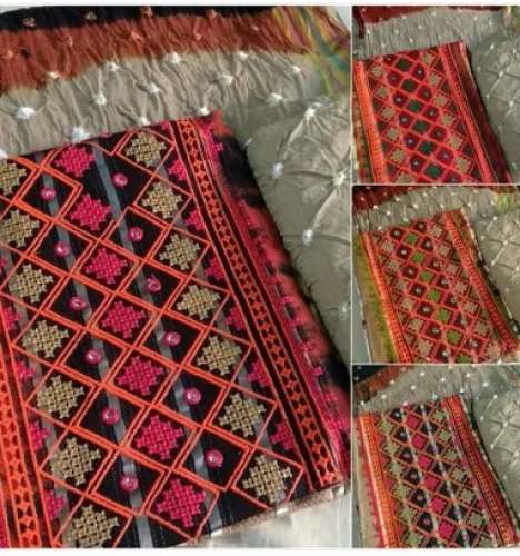 Beautiful Sober Embroidered Cotton Dress Material