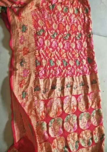 Gujarat Special Ghrachola Banarasi Bandhni Saree