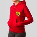 Red Cotton Hoodies for Ladies