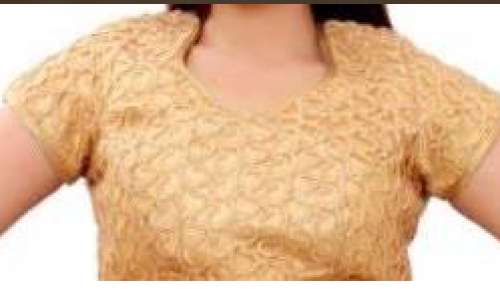 Ladies Brocket Blouse Golden by Gajan