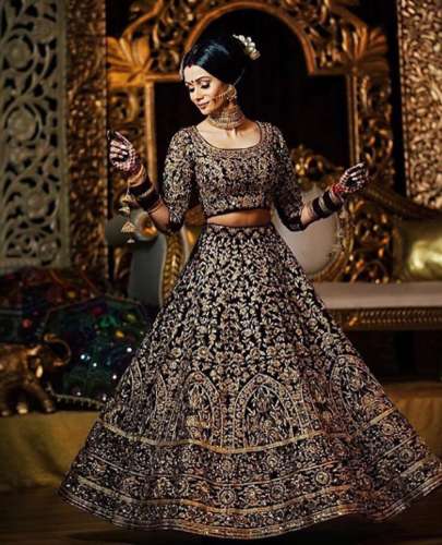 Exclusive Heavy Embroidered Bridal Lehenga  by Lady Selection
