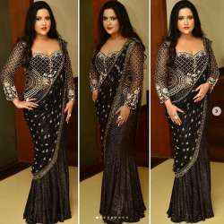 Heavy Embroidered Fancy Lehenga Saree 