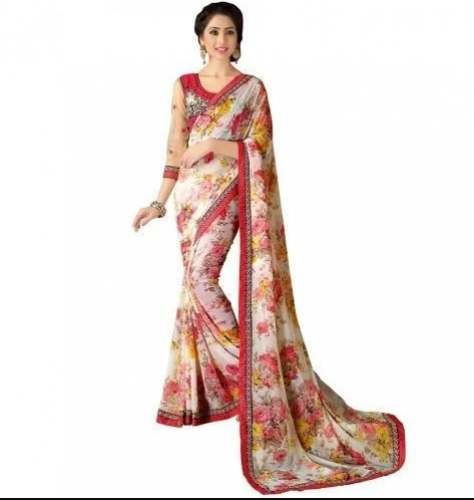 Fancy Printed Stylish Saree For Women by Singhvee Vastimal Prakashchand And Co