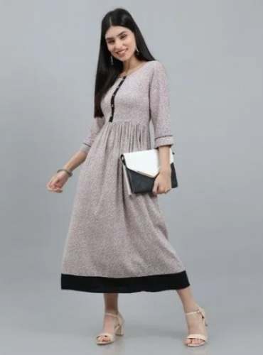 Designer Formal wear rayon A line kurti