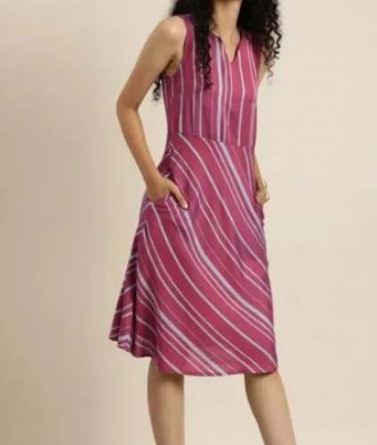 Fancy Western Printed One Piece Dress  by Kushi Enterprises