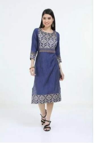 Party Wear Regular Wear Slub Silk Kurtis 