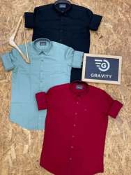 Men Full Sleeve Plain Cotton Shirts