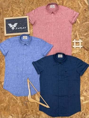 Men Pure Linen Shirt