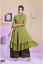 Designer Green Plazo Kurti set