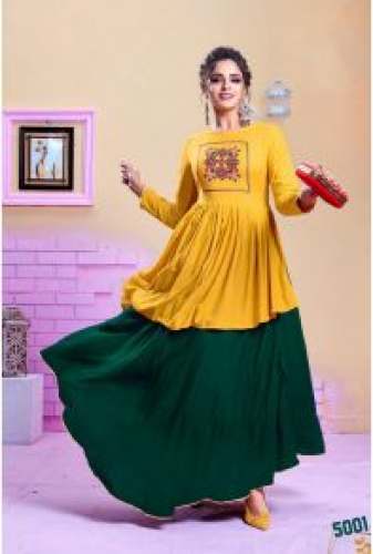 Designer Long Party wear kurti by LKFABKART