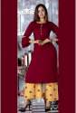 Stylish Plain Kurti with Palazzo