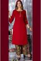 Stylish Plain Palazzo Kurti set thumb 1