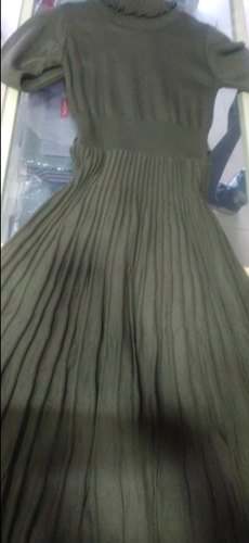 Plain Crushed long maxi dress  by Ramp Clothing