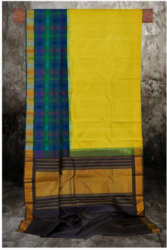 Beige Kanchipuram Silk Saree by Kuberan Silks