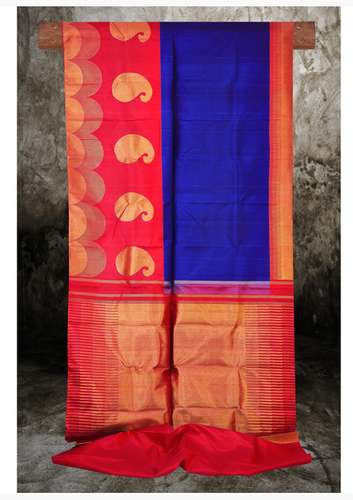 Royal Blue wedding saree