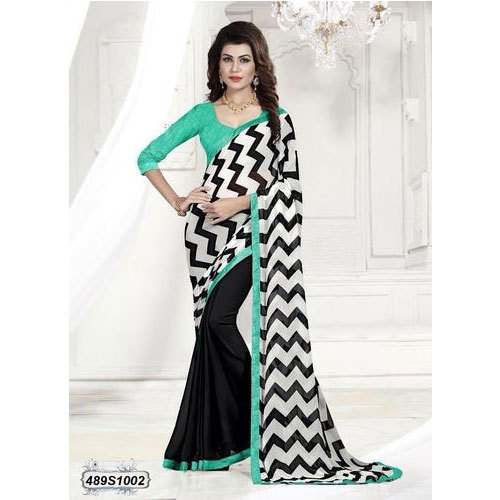 Ladies Printed Georgette Saree